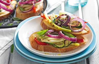 Bruschetta mit Grillgemüse