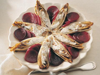 Gegrillter Chicorée und Rote Bete