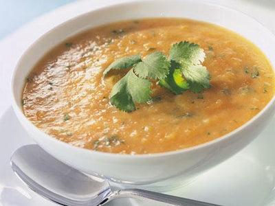 Möhrensuppe mit Butterbohnen