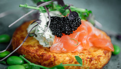Kartoffelpuffer mit Räucherlachs