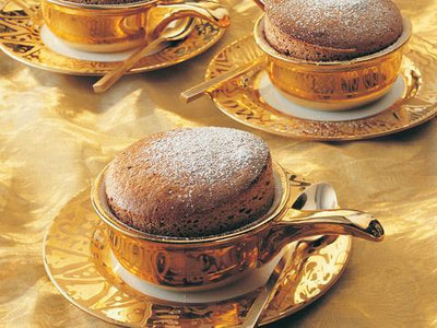 Schokoladensoufflés mit Rum
