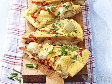 Artischocken-Kräuter-Frittata