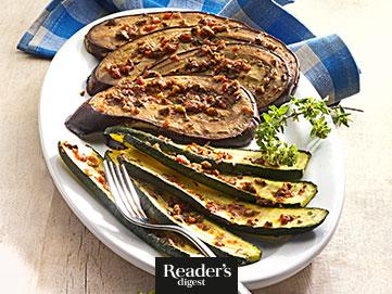 Auberginen-Antipasti mit Zucchini