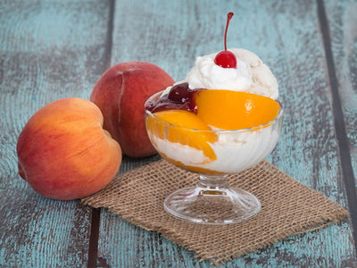 Eisbecher Pfirsich Melba