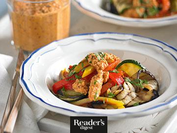 Grillgemüse mit Romesco-Sauce