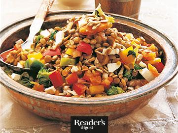 Fruchtiger Linsensalat