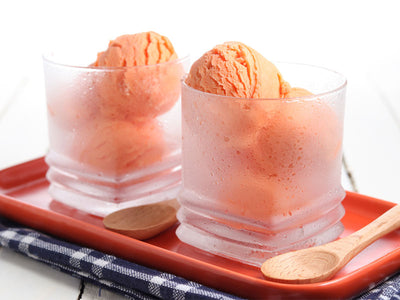 Vegan: Melonensorbet mit Minze