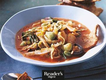 Pilzsuppe mit Wintergemüse