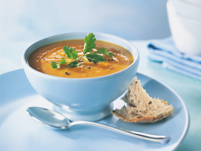 Deftige Kürbissuppe mit Speck
