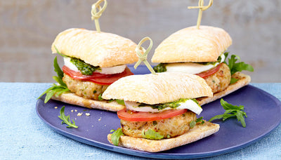 Puten-Burger auf italienische Art
