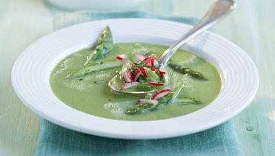 Grüne Spargelcremesuppe