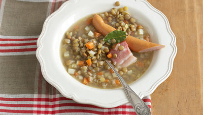 Schwäbische Linsen mit Spätzle