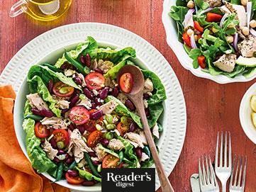 Salat mit Thunfisch und Bohnen