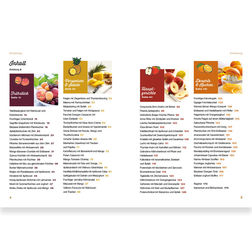 Früchte - die besten Rezepte von pikant bis süß