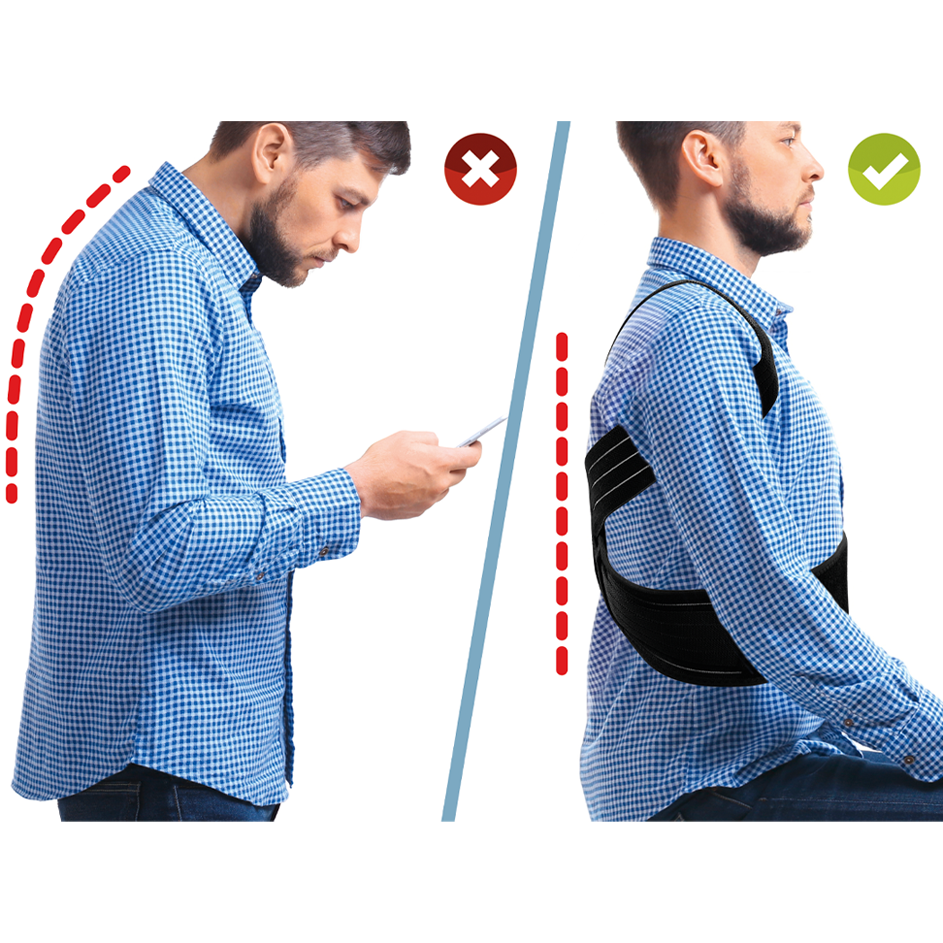 Geradehalter mit Kühl- und Wärmeeinlagen