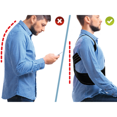 Geradehalter mit Kühl- und Wärmeeinlagen