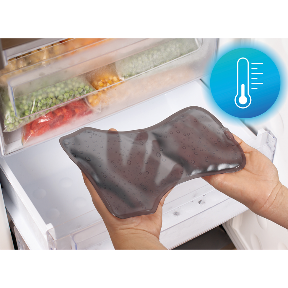 Geradehalter mit Kühl- und Wärmeeinlagen