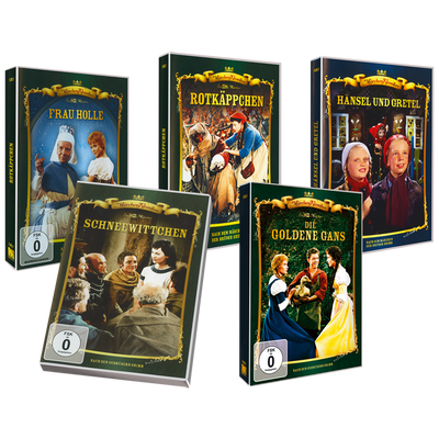 Grimms Märchen: Frau Holle, Rotkäppchen, Hänsel und Gretel, Schneewittchen, Die goldene Gans