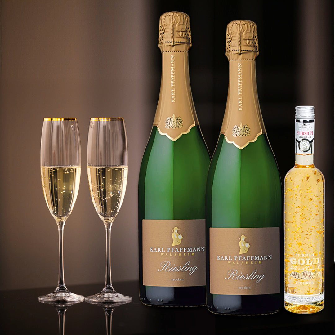 Sektpaket Pfaffmann und Gold-Pfirsichlikör