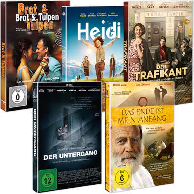 Bruno-Ganz-Kollektion: Der Untergang, Heidi, Das Ende ist mein Anfang, Der Trafikant, Brot & Tulpen