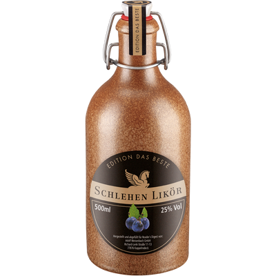 Liköre im Tonkrug (Kirsch/Schlehe)