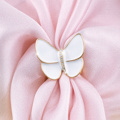 Seidenschal »Schmetterling« mit Schalring