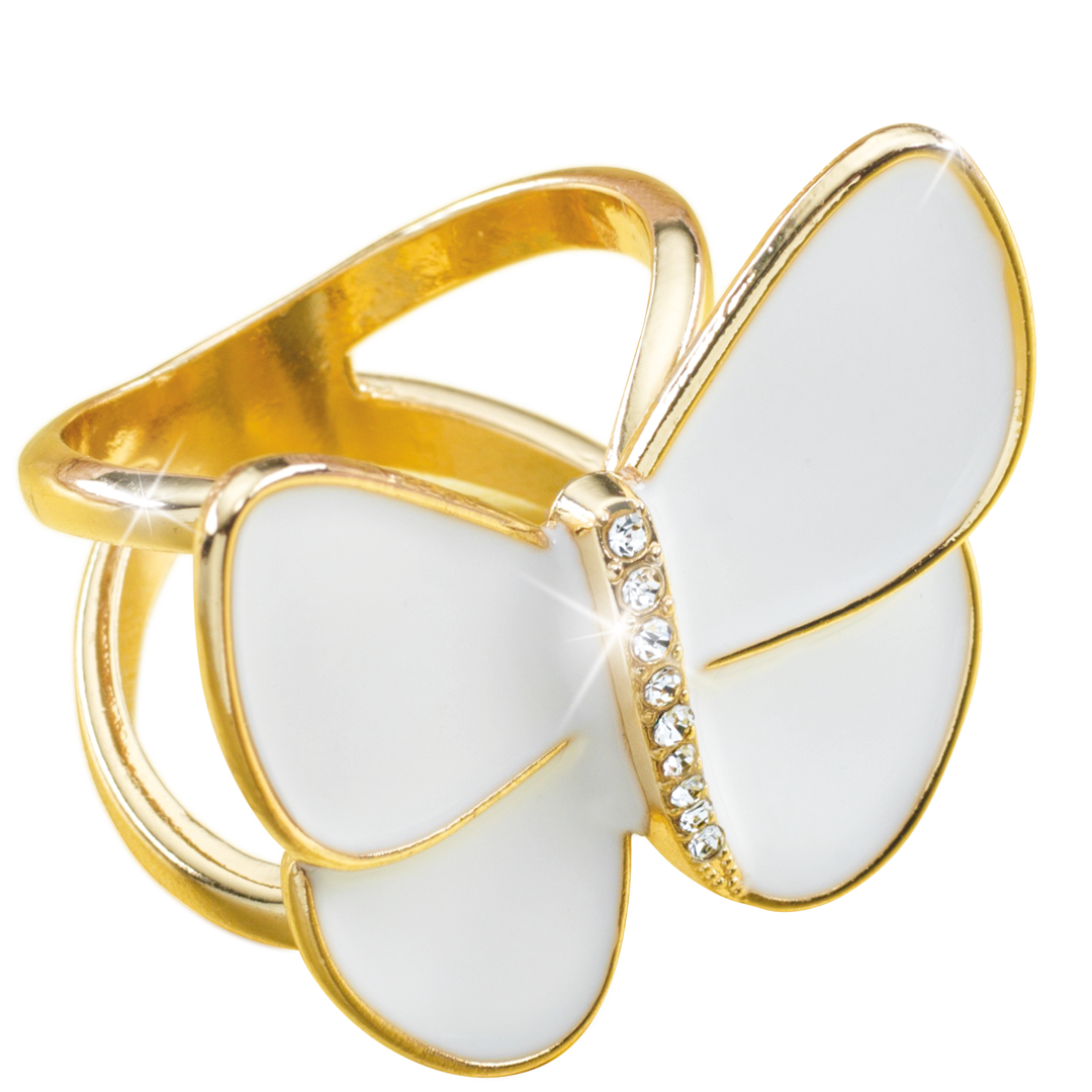 Seidenschal »Schmetterling« mit Schalring