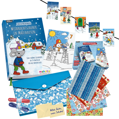 Adventskalenderset und Geschenkpapier (2er Set)