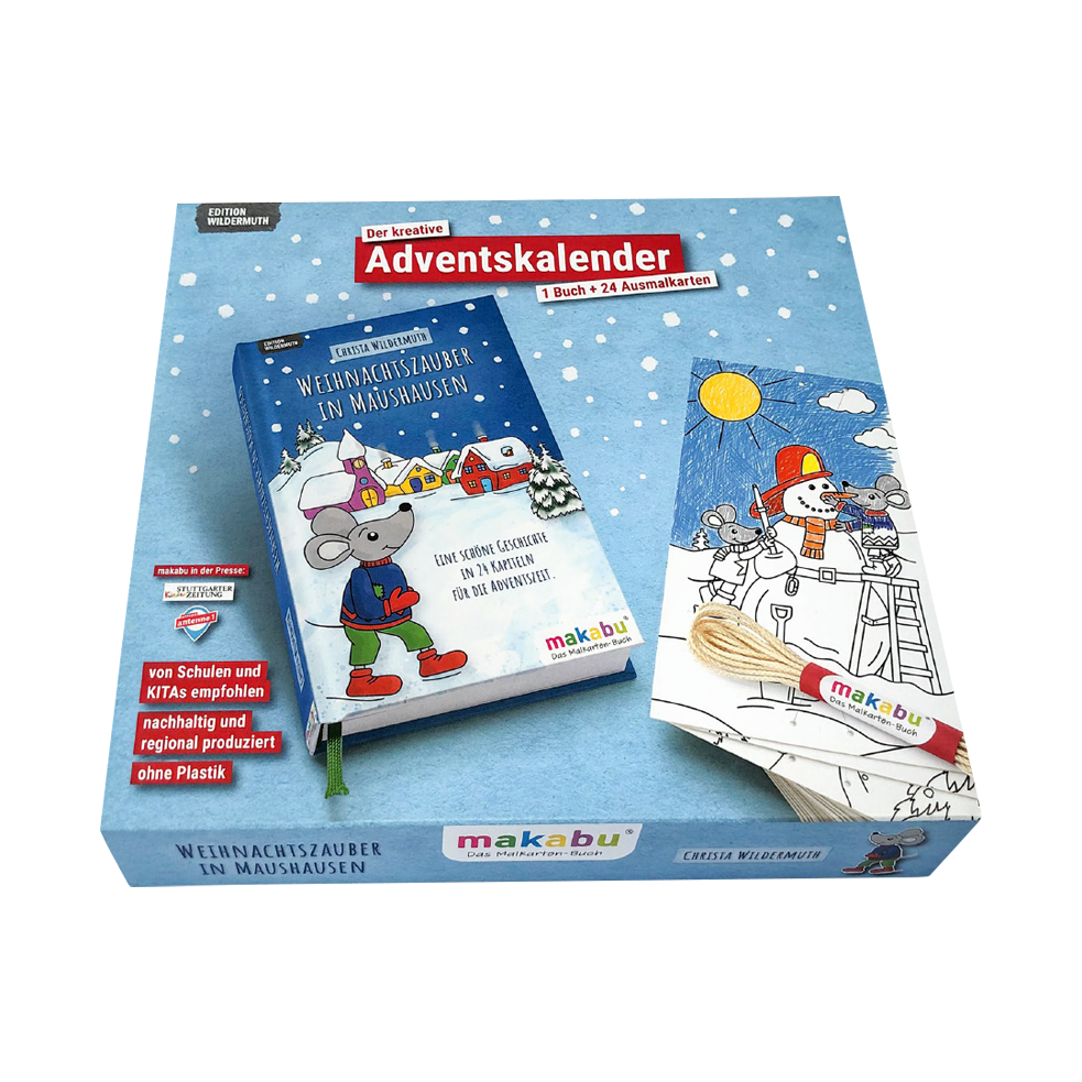 Adventskalenderset und Geschenkpapier (2er Set)