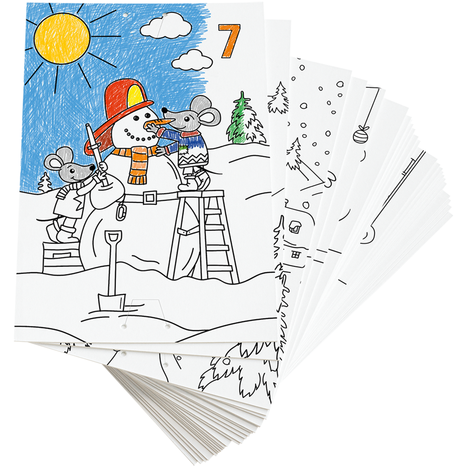 Adventskalenderset und Geschenkpapier (2er Set)