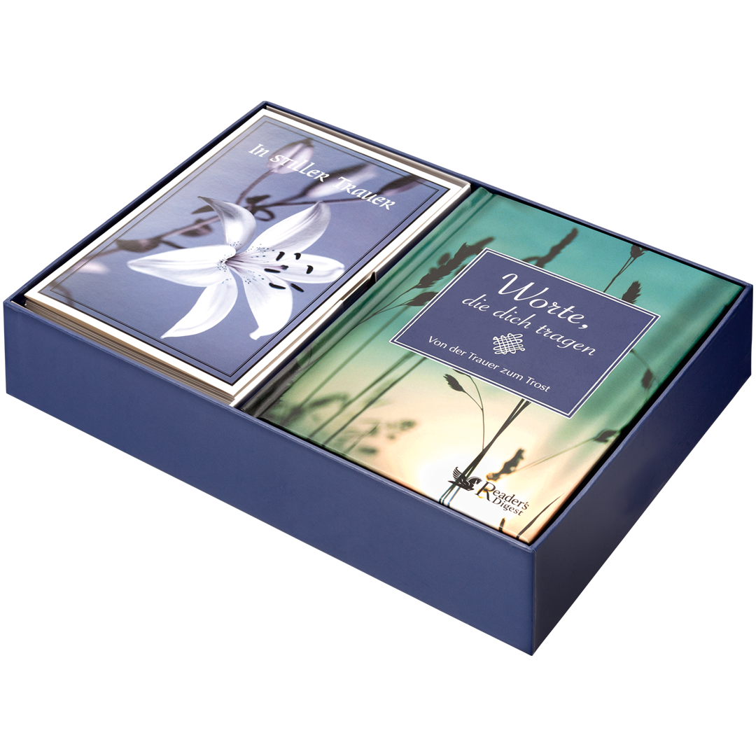 Trauerkarten-Set mit Buch