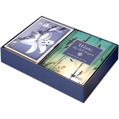 Trauerkarten-Set mit Buch