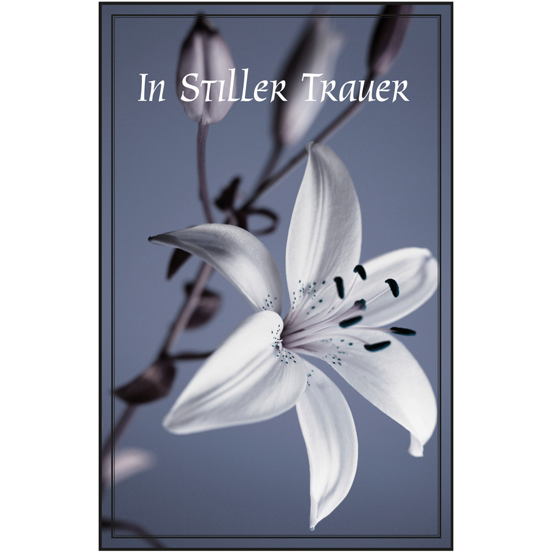 Trauerkarten-Set mit Buch