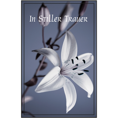 Trauerkarten-Set mit Buch