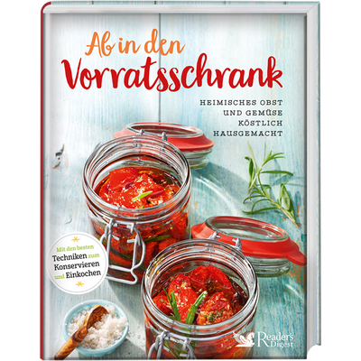 Set: Buch »Ab in den Vorratsschrank« + 4er-Set Lebensmittelbehälter