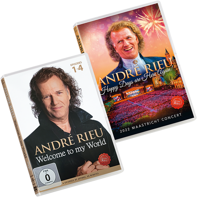 DVD Set -  André Rieu - Happy Days + Welcome To My World