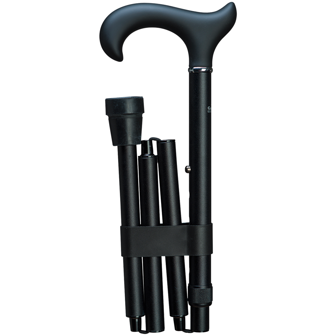 faltbarer Gehstock mit Tasche