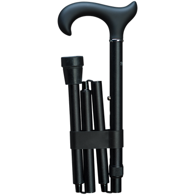 faltbarer Gehstock mit Tasche