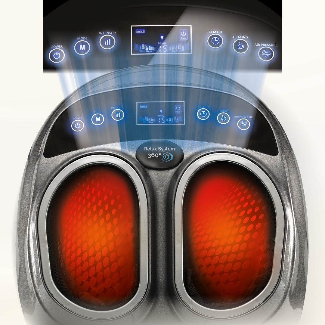360° Fußmassagegerät mit Wärmefunktion