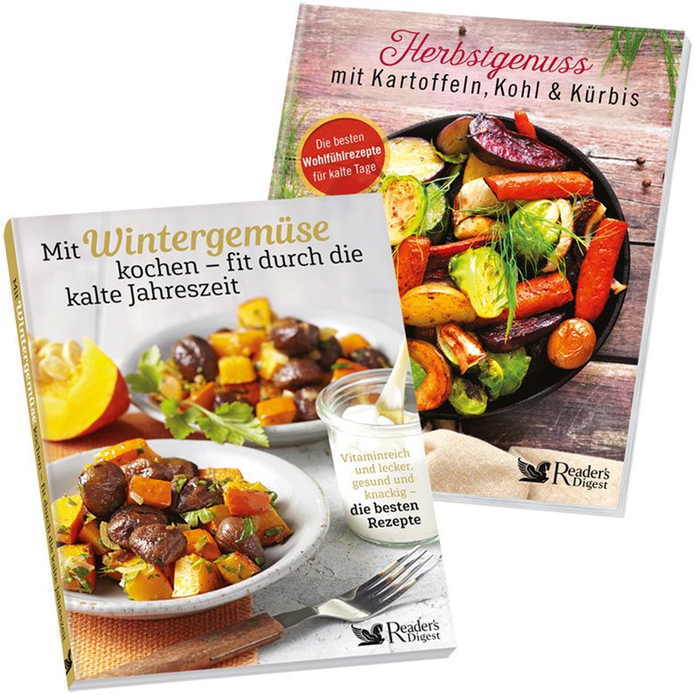 2er Kochbuch-Set: Herbstgenuss mit Kartoffeln, Kohl und Kürbis + Mit Wintergemüse kochen