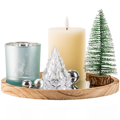 LED Kerzenteller Natale Rund