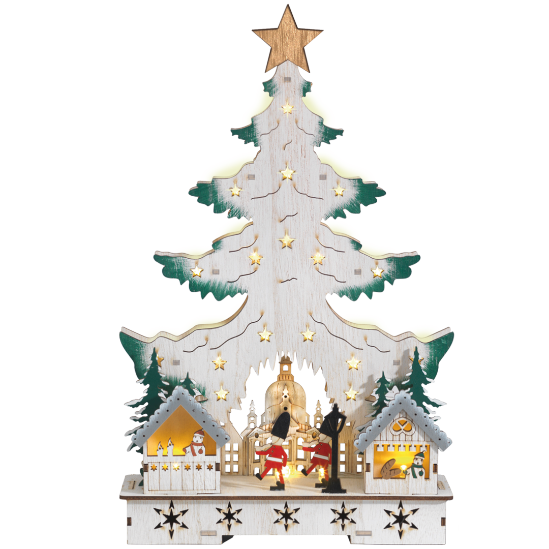 Deko-Weihnachtsbaum mit Licht