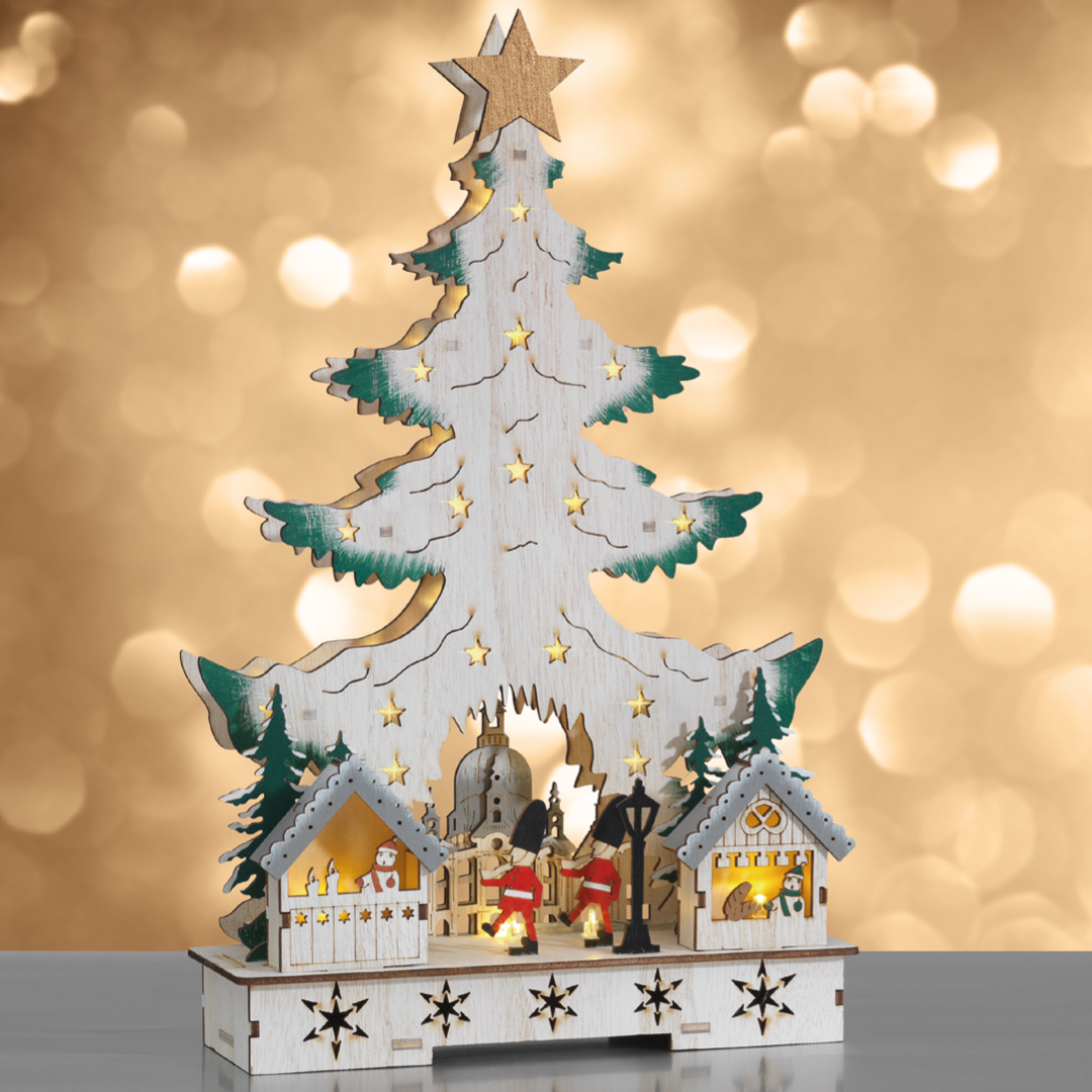 Deko-Weihnachtsbaum mit Licht