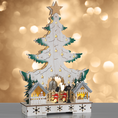 Deko-Weihnachtsbaum mit Licht