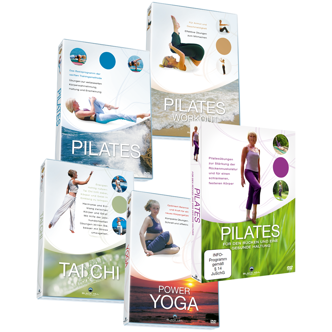 Pilates, Yoga, Tai Chi (5er Set)