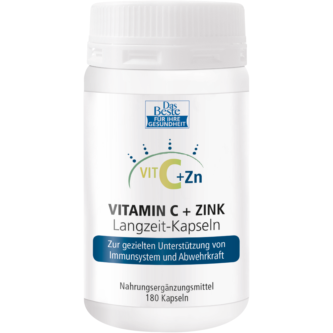 Vitamin C + Zink Langzeit-Kapseln