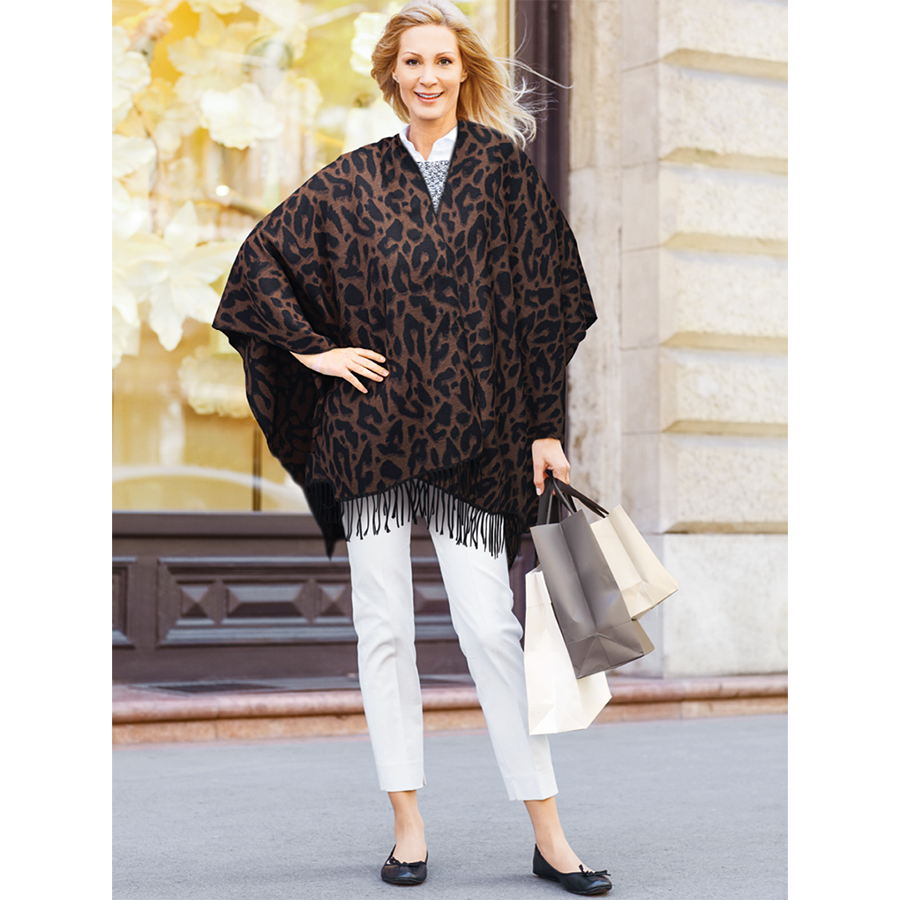 Poncho mit Tiermotiv