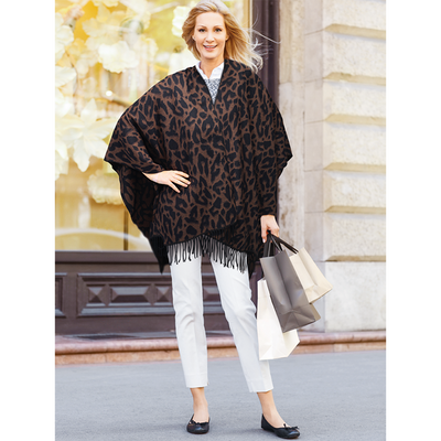 Poncho mit Tiermotiv