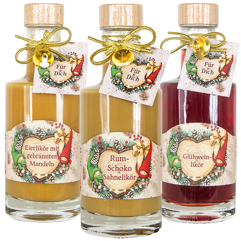 Cremige Weihnachtsliköre