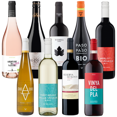 9er Weinpaket Cuvee vs. Reinsortige Weine International